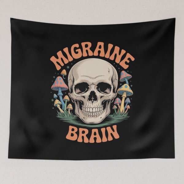 Item preview, Chronic Migraine Awareness Month Brain Skull designed and sold by HaileyRobel.