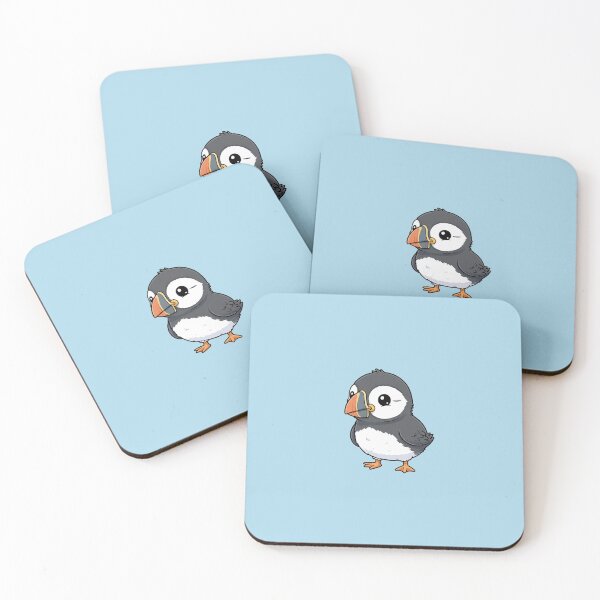 Item preview, Cute Baby Puffin Cartoon With Big Eyes designed and sold by LightArt25.