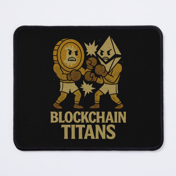 Item preview, Blockchain Titans™ BTC vs ETH Heavyweights Vintage Crypto designed and sold by Compound Money.