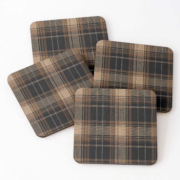 Item preview, Brown Black Tartan Plaid Pattern Woven Texture designed and sold by Ed & Harmony.