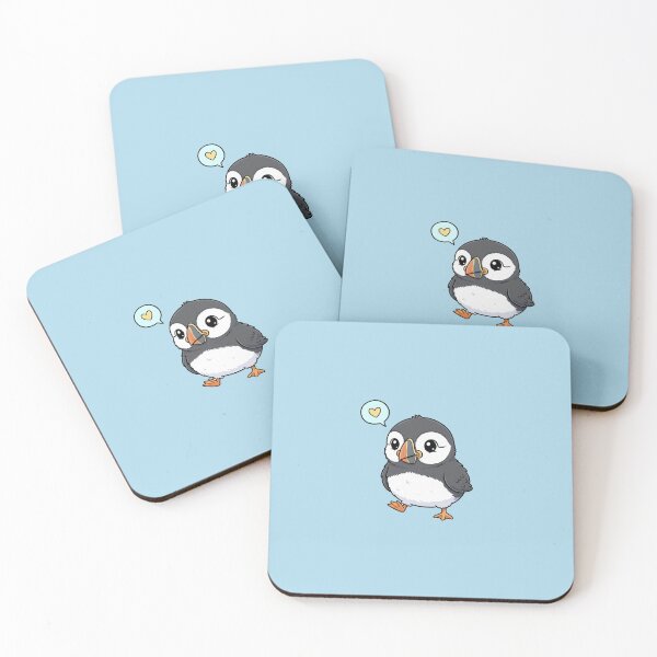 Item preview, Cute Baby Puffin Cartoon With Big Eyes designed and sold by LightArt25.
