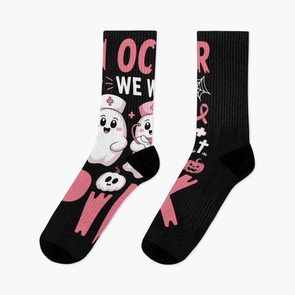 Aperçu de l'œuvre En octobre, nous portons du rose Infirmière fantôme Halloween créée et vendue par LeeEvans222.