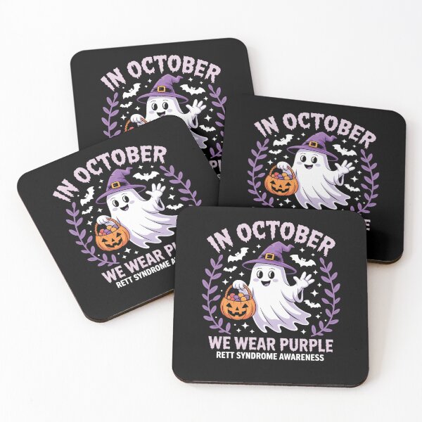 Item preview, In October We Wear Purple Rett Syndrome Awareness halloween designed and sold by LeeEvans222.