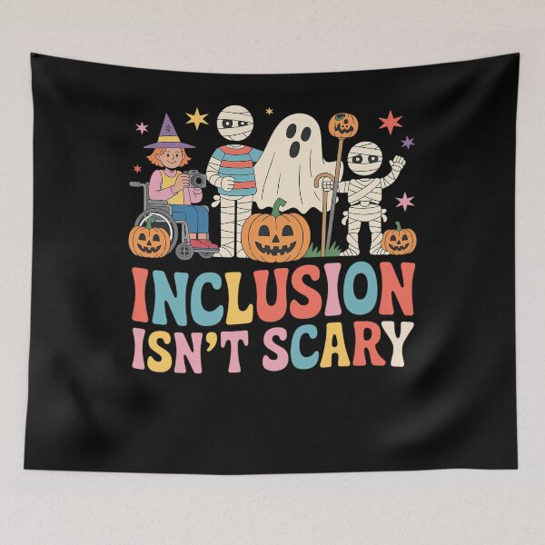Item preview, Inclusion Isn't Scary Ghost Mummy Halloween SLP Sped Teacher designed and sold by LeeEvans222.