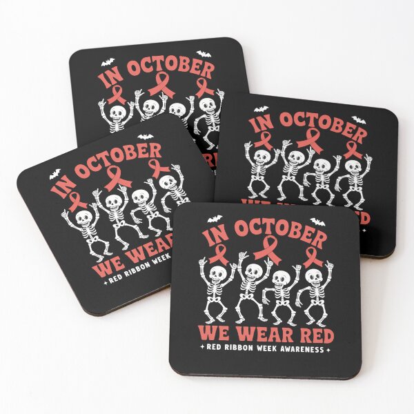 Item preview, In October We Wear Red Ribbon Week Awareness Halloween designed and sold by LeeEvans222.