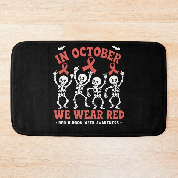 Item preview, In October We Wear Red Ribbon Week Awareness Halloween designed and sold by LeeEvans222.