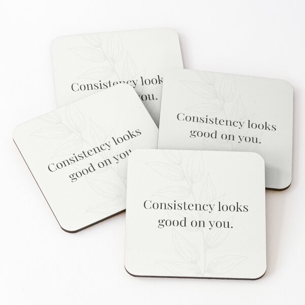 Item preview, Consistency looks good on you - minimal aesthetic wall print designed and sold by Sqr.Wall.