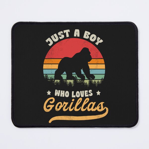 Item preview, Retro Just a Boy Who Loves Gorillas T-Shirt designed and sold by LarryMBrown.