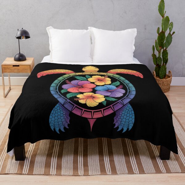 Item preview, Hawaiian Sea Turtle Tropical Hibiscus Ocean Animal Hawaii designed and sold by Sunset4Bones.