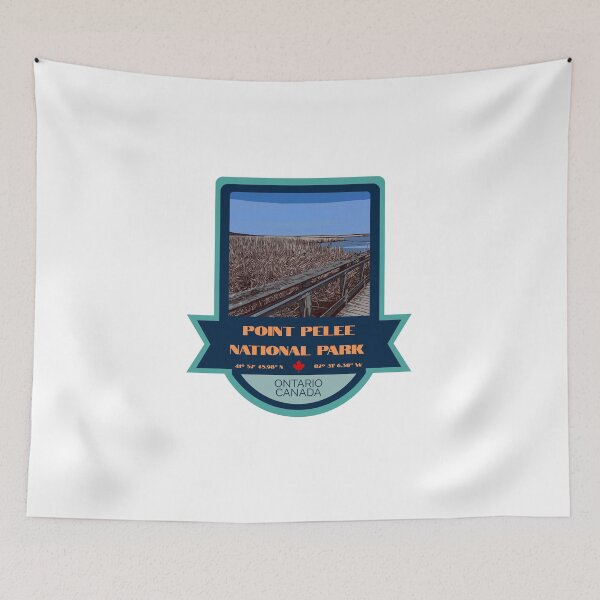 Item preview, Point Pelee National Park Vintage Retro Sticker – Canada National Park Badge Design designed and sold by RouseDesigns.