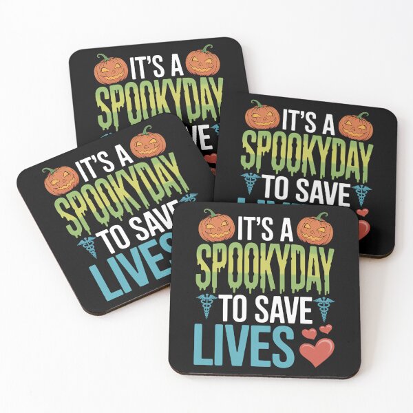 Item preview, It's A Spooky Day to Save Lives Pumpkin Halloween Nurse designed and sold by JonBarnes22.