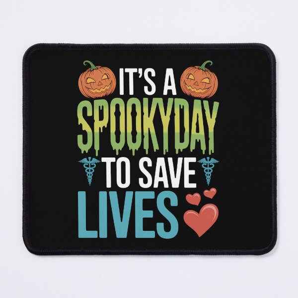 Item preview, It's A Spooky Day to Save Lives Pumpkin Halloween Nurse designed and sold by JonBarnes22.