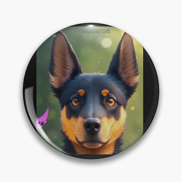 Item preview, Adorable Beauceron Dog with Expressive Eyes in a Natural Setting designed and sold by KJ-Books.