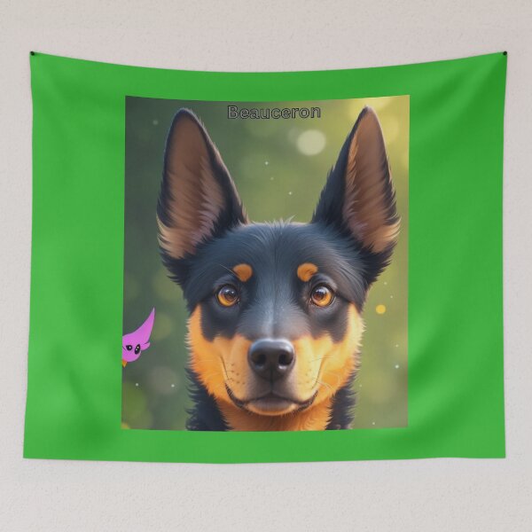 Item preview, Adorable Beauceron Dog with Expressive Eyes in a Natural Setting designed and sold by KJ-Books.