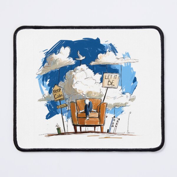 Item preview, Keep Calm and Let It Be - Head in the Clouds Dreamer Illustration designed and sold by evk-art.