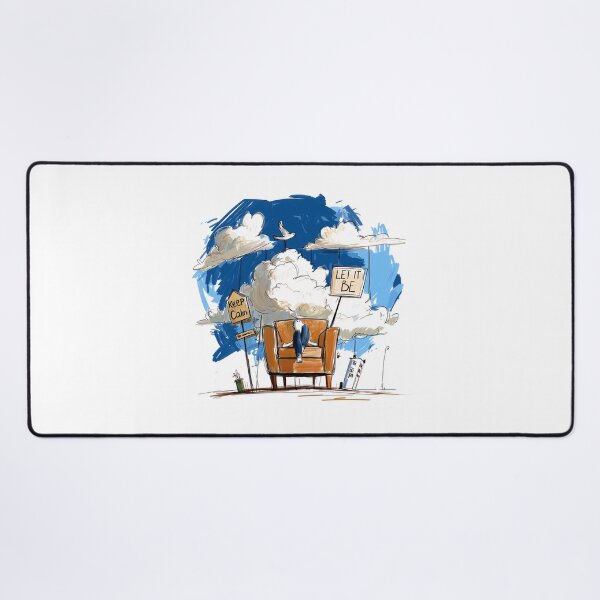 Item preview, Keep Calm and Let It Be - Head in the Clouds Dreamer Illustration designed and sold by evk-art.