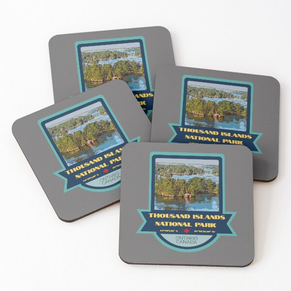 Item preview, Thousand Islands National Park Vintage Retro Sticker – Canada National Park Badge Design designed and sold by RouseDesigns.