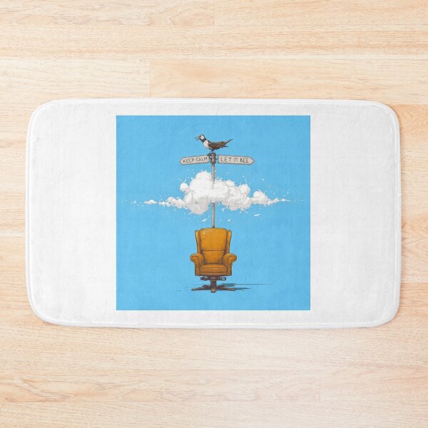 Item preview, Keep Calm and Let It Bee - Surreal Cloud Armchair with Bird designed and sold by evk-art.