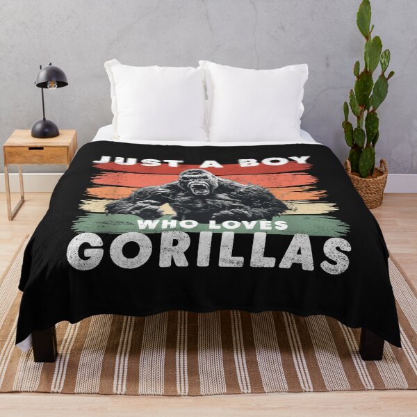 Item preview, Bold Just a Boy Who Loves Gorillas T-Shirt designed and sold by LarryMBrown.