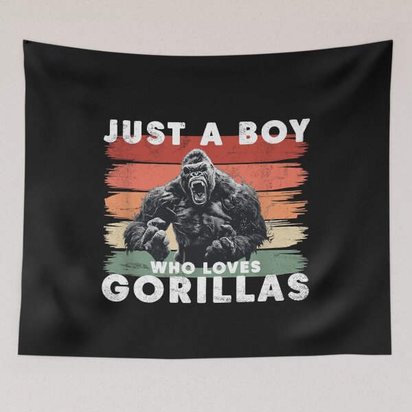 Item preview, Bold Just a Boy Who Loves Gorillas T-Shirt designed and sold by LarryMBrown.