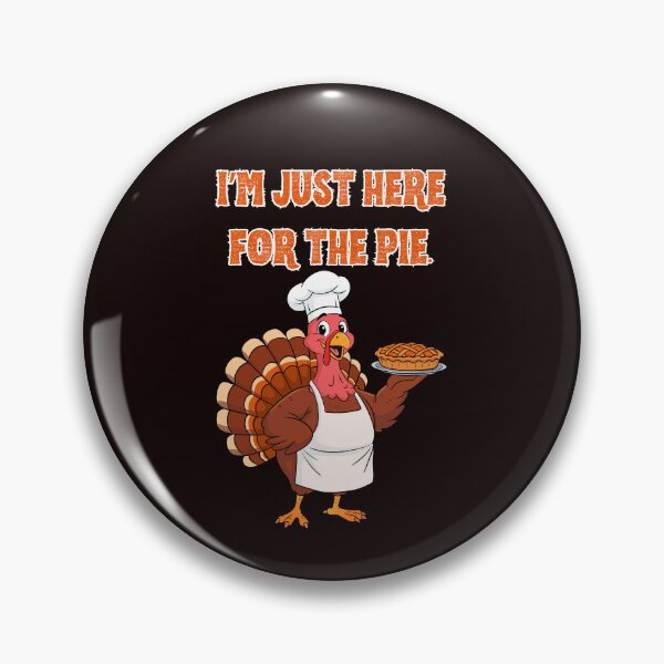 Item preview, I'm Just Here For The Pie - Funny Thanksgiving Turkey Humor T-Shirt designed and sold by passiveink.