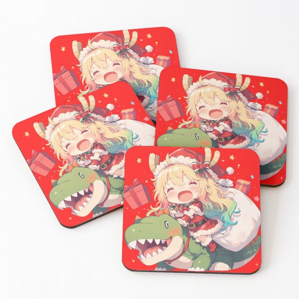 Item preview, Lucoa Christmas Dinosaur Miss Kobayashi Dragon Maid Anime designed and sold by HumbertoValveno.