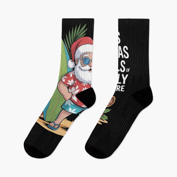 Item preview, It's Hot As Balls Of Holly Out Here Christmas in July Santa designed and sold by JulienAureo.