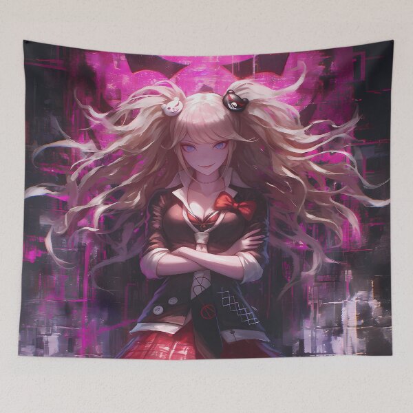 Item preview, Junko Enoshima Ultimate Despair Danganronpa Anime Girl Pink Chaos designed and sold by HumbertoValveno.