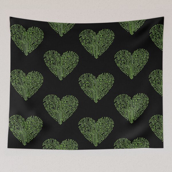 Item preview, Circuit Heart Futuristic Tech Design designed and sold by NxtGenDesigns.