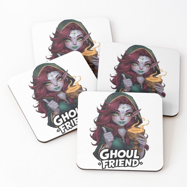Item preview, Ghoul Friend Pun Cute Fantasy Elf Sorceress T-Shirt designed and sold by FestivityFinds.