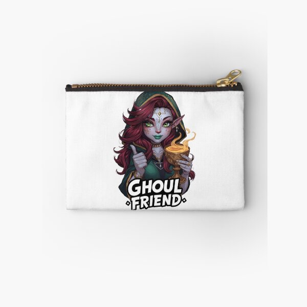 Item preview, Ghoul Friend Pun Cute Fantasy Elf Sorceress T-Shirt designed and sold by FestivityFinds.