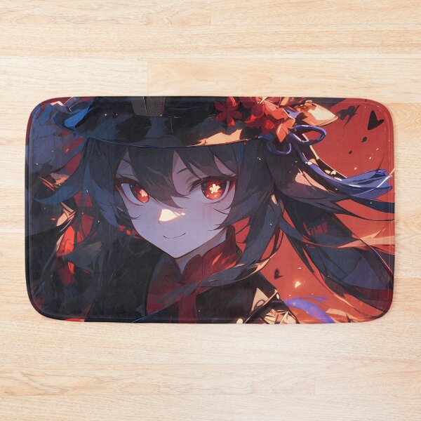 Item preview, Hu Tao Genshin Impact mischievous anime girl crimson flames playful spirit designed and sold by HumbertoValveno.