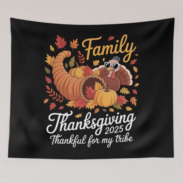 Item preview, Family Thanksgiving 2025 Crew Dabbing Turkey designed and sold by brynatshop.