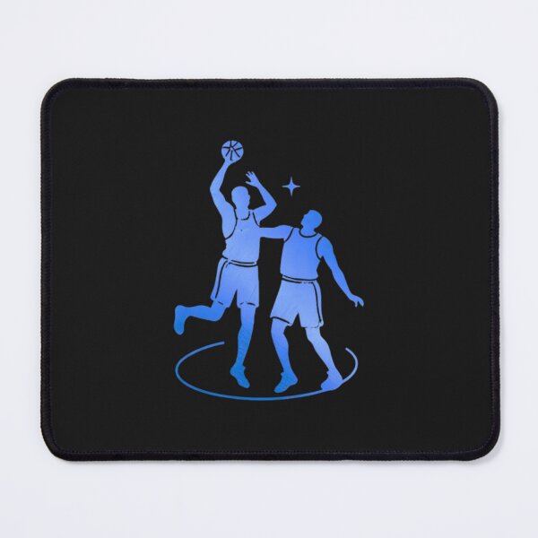 Item preview, Two animated basketball players on the court_Blue paint designed and sold by Aariq.