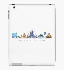 Meet me at my Happy Place Vector Orlando Theme Park Illustration Design iPad Case/Skin