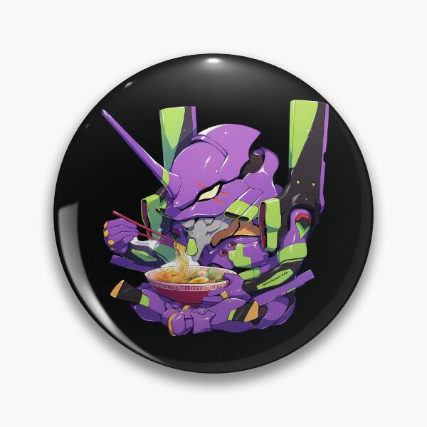 Item preview, Neon Genesis Evangelion Unit 01 Evangelion Anime Mecha Chibi Ramen designed and sold by Raslbazola.
