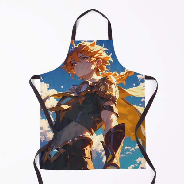 Item preview, Traveler Aether Genshin Impact golden hero radiant sky wind freedom designed and sold by HumbertoValveno.