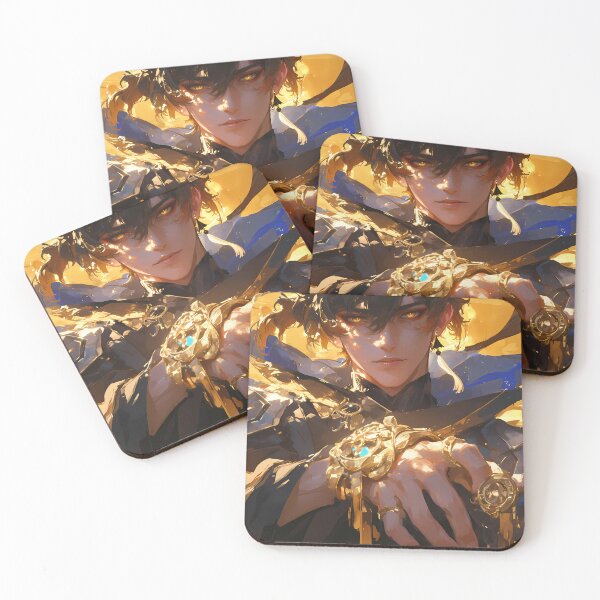 Item preview, Zhongli Golden Geo Archon Regal Power Genshin Impact designed and sold by HumbertoValveno.