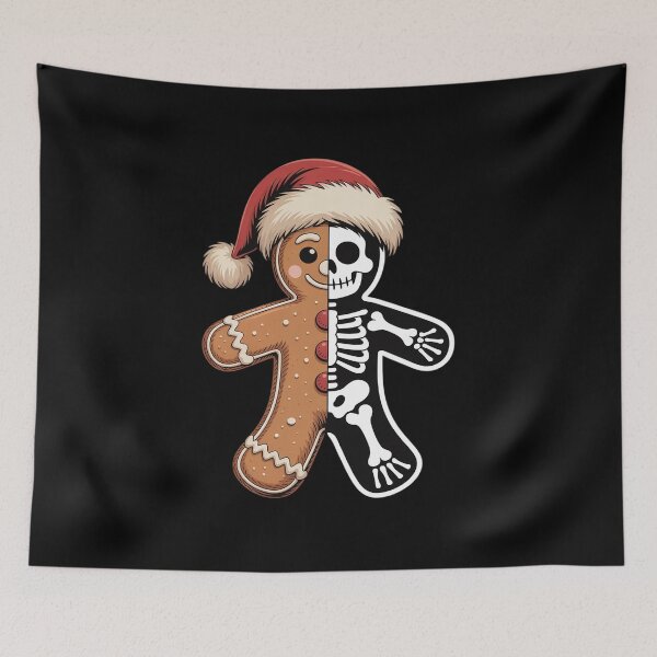 Aperçu de l'œuvre Radiographie du squelette du bonhomme en pain d'épice de Noël Infirmière Technicien en radiologie créée et vendue par HaileyRobel.