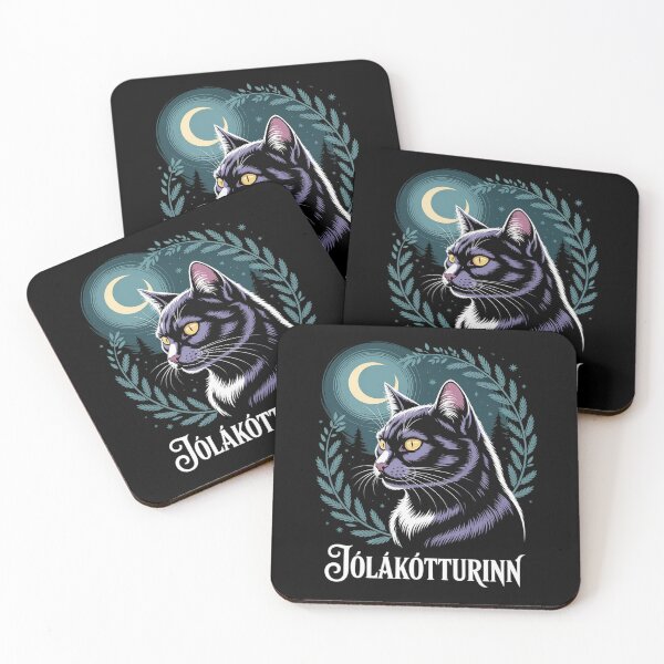 Item preview, Yule Cat Jolakotturinn Icelandic Christmas Cat Love Feline designed and sold by MinaReinger.