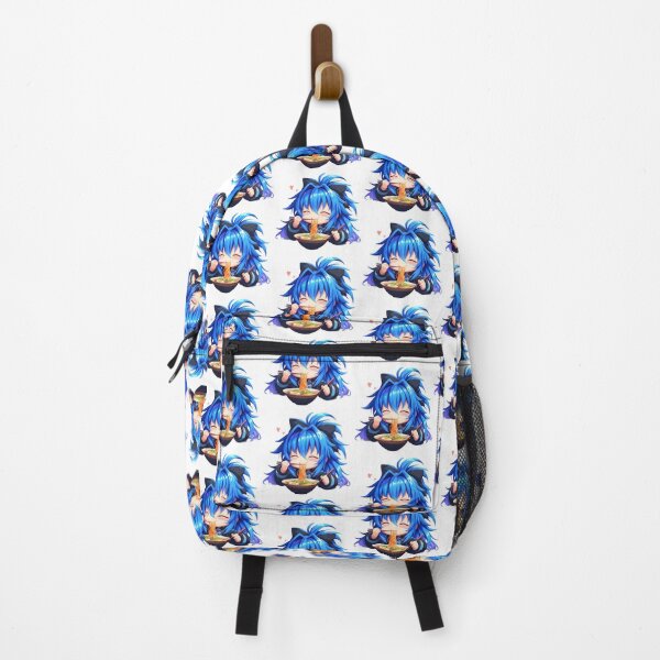 Item preview, High School Xenovia Quarta Enjoying Delicious Ramen Blue Hair Kawaii Anime designed and sold by Raslbazola.