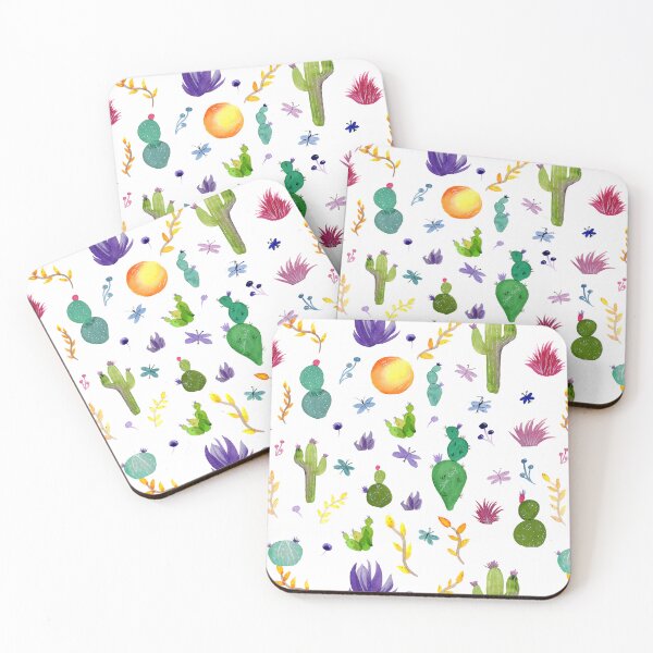 Item preview, Watercolor Cactus Motifs designed and sold by TinaKayChapman.