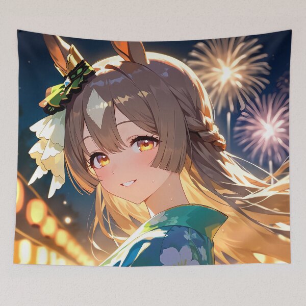 Item preview, Satono Diamond Uma Musume Pretty Derby Yukata Fireworks Night designed and sold by HumbertoValveno.