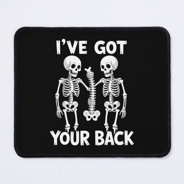 Item preview, I've Got Your Back Halloween Skeleton Skull designed and sold by ticlitule.