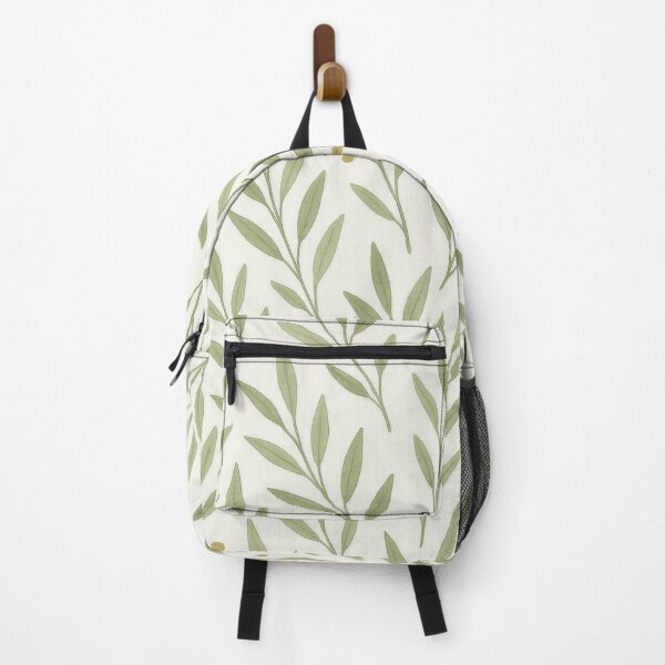 Item preview, Seamless botanical pattern with olive green leaves designed and sold by champkppwc.