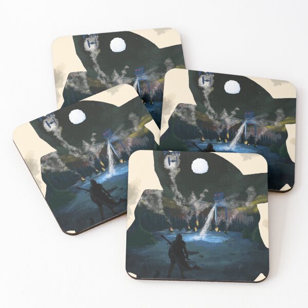 Item preview, Galactic Protector and the Little One – Night Battle Scene designed and sold by Sebastian Salas.
