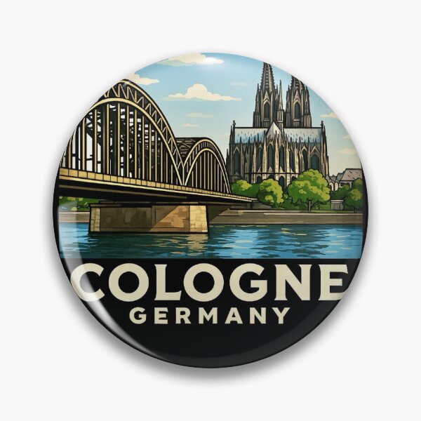 Item preview, Cologne, Germany — Hohenzollern Bridge & Cathedral designed and sold by Myra365Art.