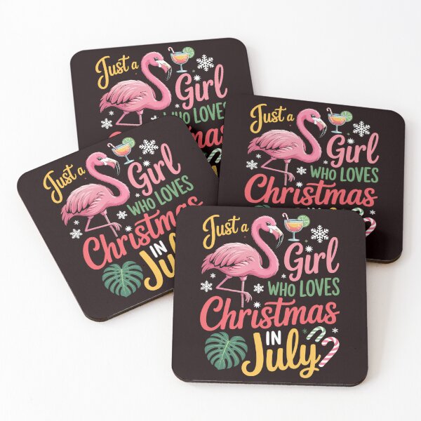 Item preview, Just A Girl Who Loves Christmas In July Shirt Girls Summer designed and sold by ticlitule.