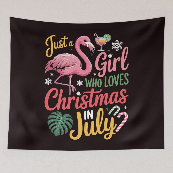 Item preview, Just A Girl Who Loves Christmas In July Shirt Girls Summer designed and sold by ticlitule.