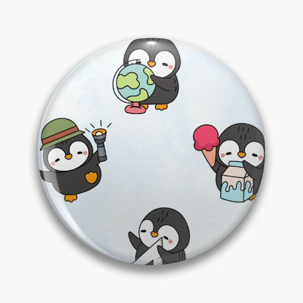 Item preview, Black White and Orange Cute Penguins designed and sold by CherryCloset.